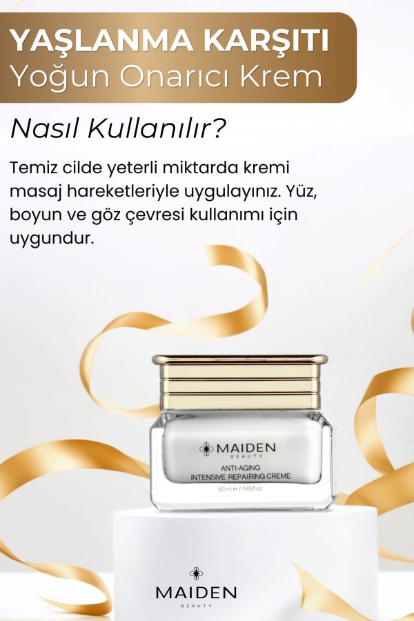 Anti-aging Etkili Yaşlanma Ve Kırışıklık Karşıtı Yoğun Onarıcı Krem 50 ml - Görsel 3