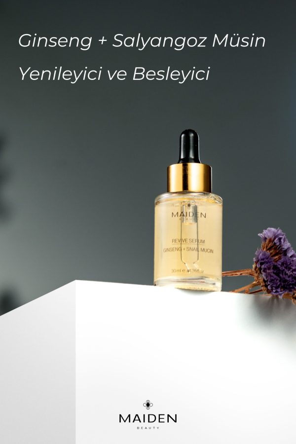 Cilt Yenileyici, Onarıcı Ginseng Salyangoz Müsin Içerikli Canlandırıcı Cilt Bakım Serumu 30 ml - Görsel 5