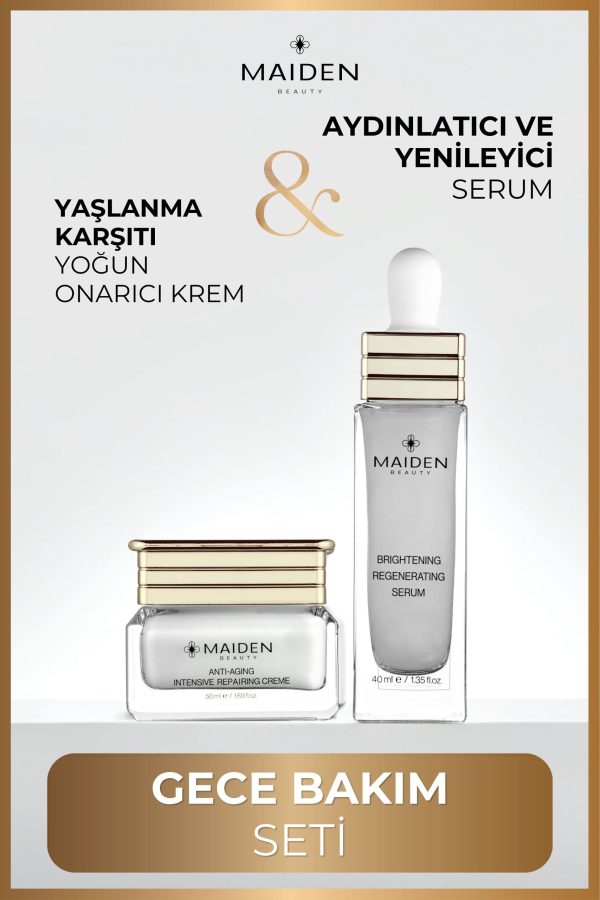 Gece Bakım Seti, Yenileyici, Besleyici, Anti-Aging Etkili, Yoğun Onarıcı Bakım Kremi - Görsel 2