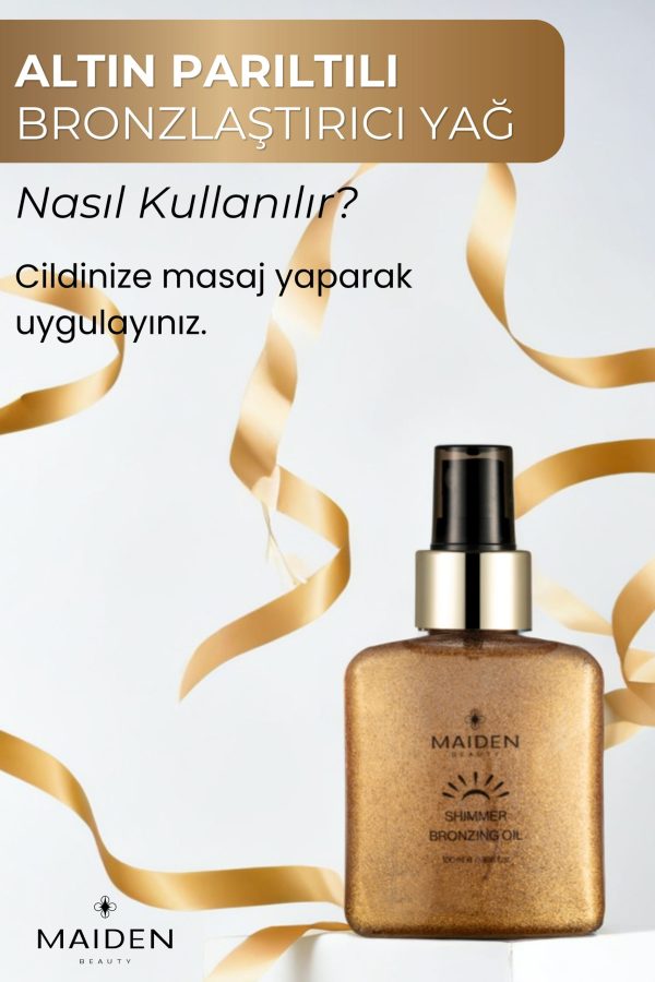 Yoğun Bronzlaştırma Etkili Altın Parıltılı Bronzlaştırıcı Yağ 100 ml - Görsel 3